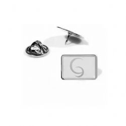 Pin Botton Broche em Aço Logotipo Personalizado Retangular